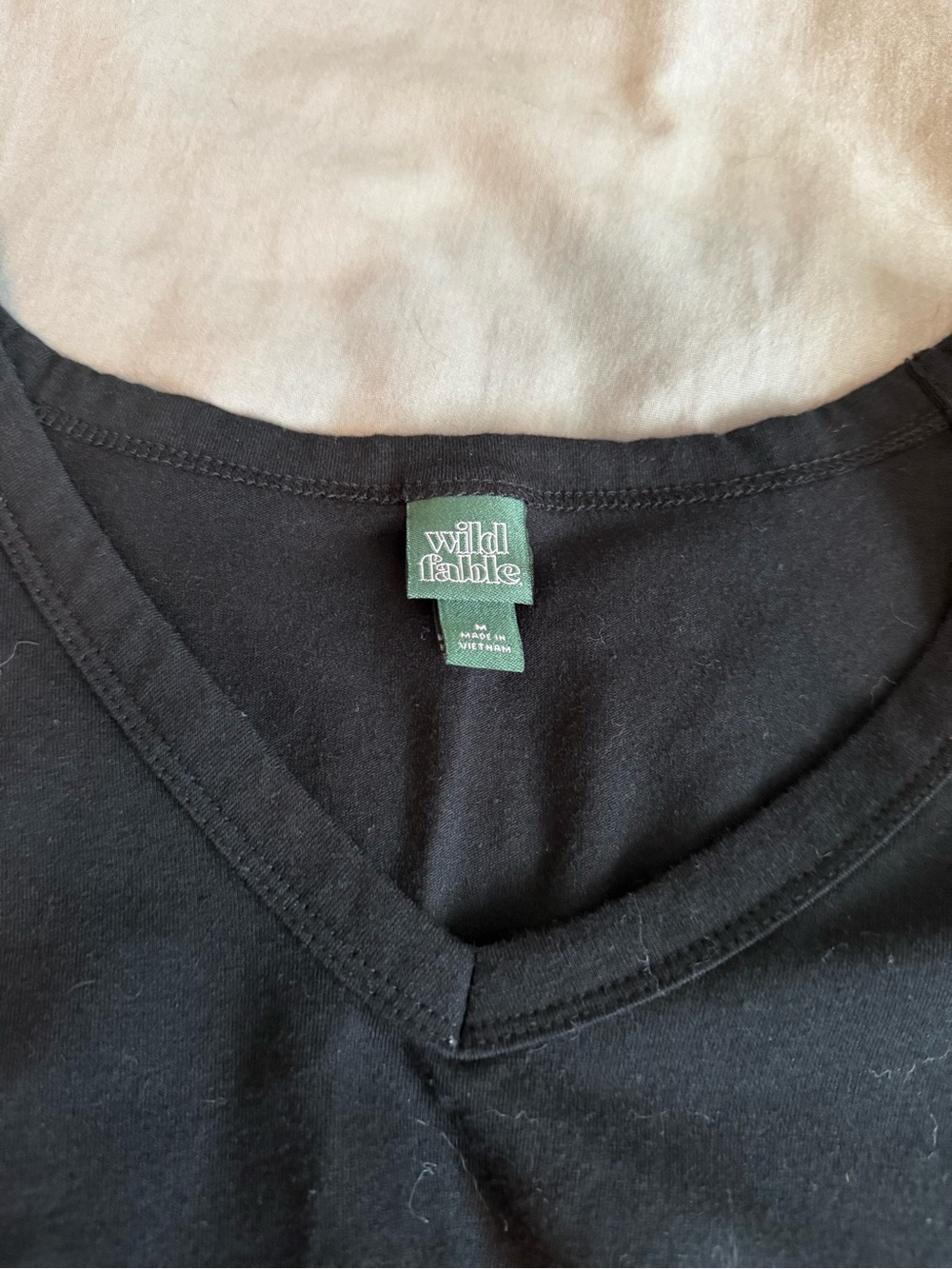 wild fable V-Neck Tee Trio - Olive, White & Black - Picture 4 of 4